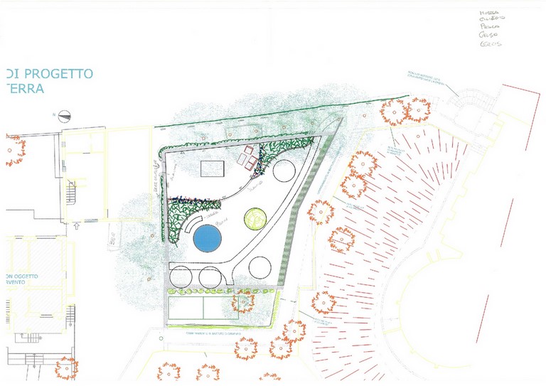 Giardino con piscina